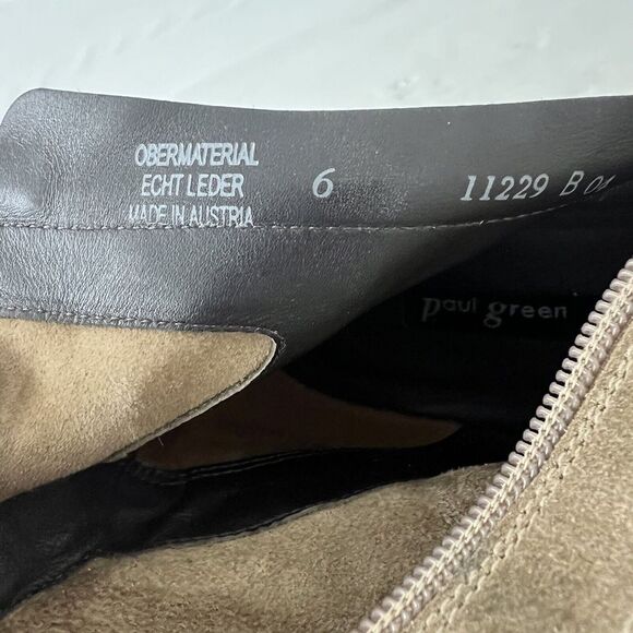 Paul Green Womens Size UK 6 US 8.5 Taupe Suede Ankle Boot Bootie - Picture 8 of 8